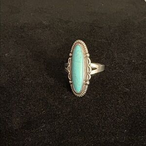Vintage (Sterling) Turquoise Ring Size 8.5